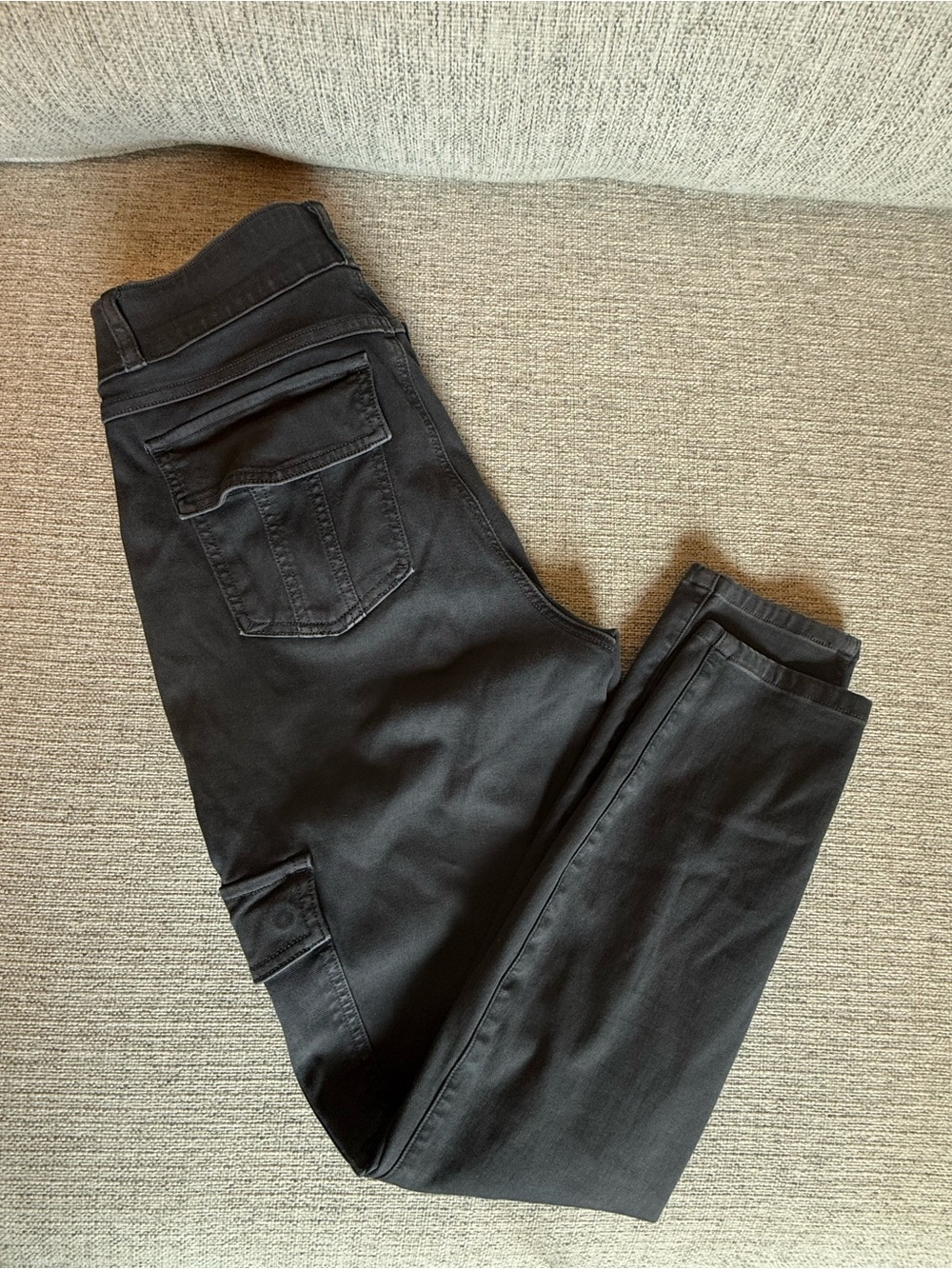 SPANX Black Skinny Cargo-Style Jeans